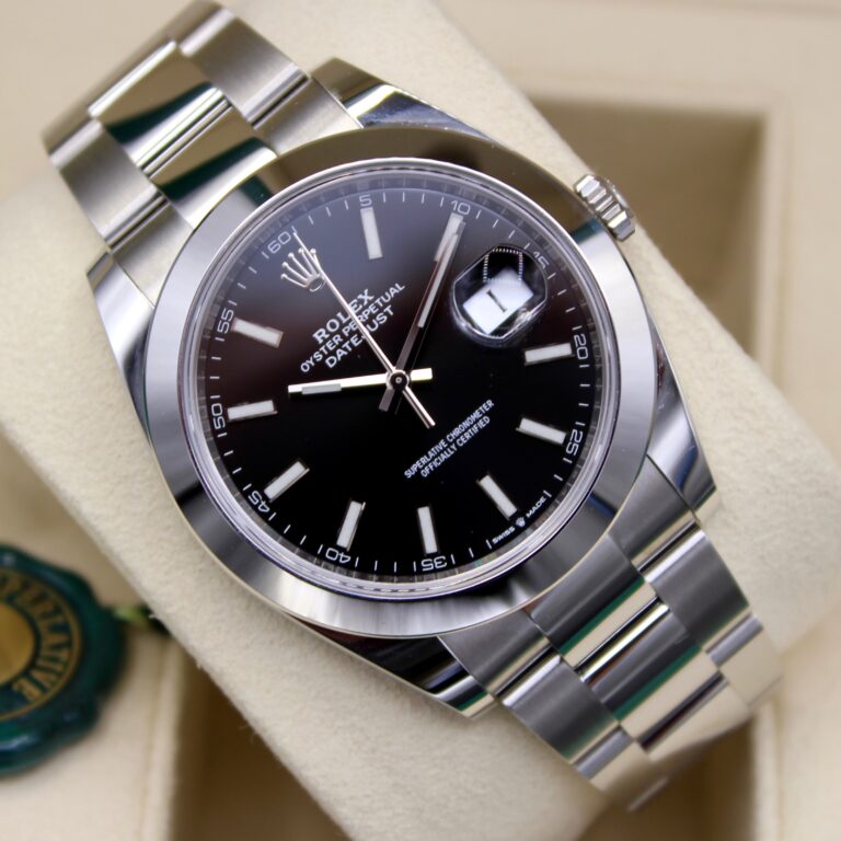 rolex datejust 41 black